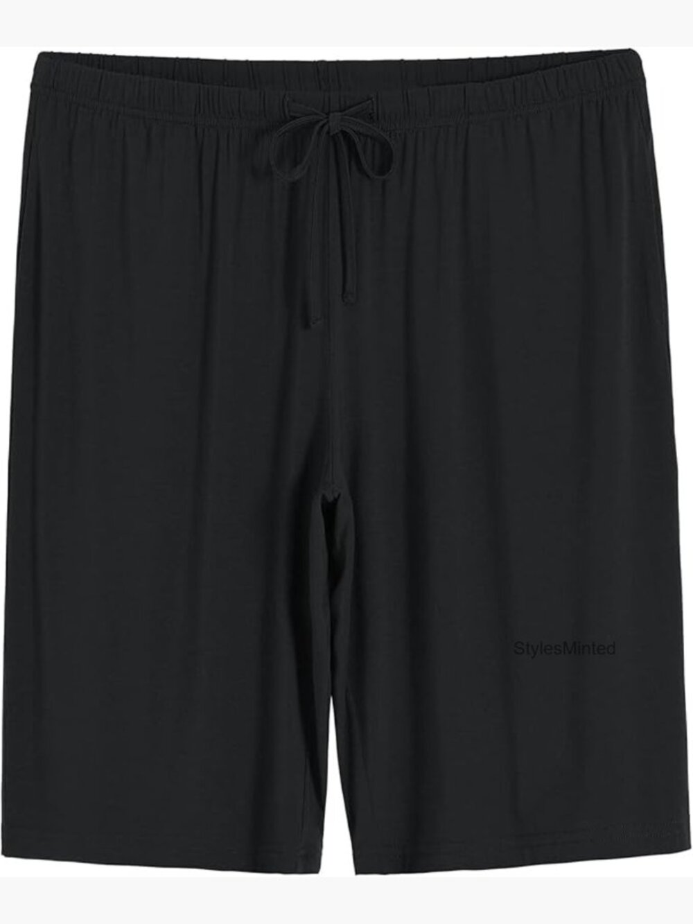 Plus Size Rayon Sleep Shorts with Pockets Drawstring